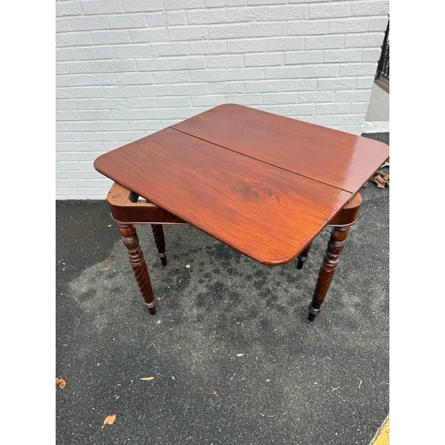 Antique American Empire Style Top Game Table or Console Table For Sale - Image 10 of 15