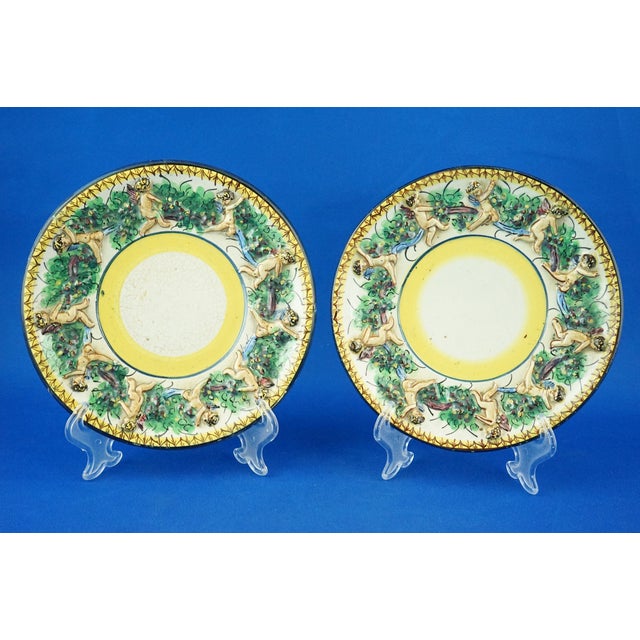 Ceramic Plates from F.A.C.I, Italy, 1930s, Set of 2 For Sale - Image 17 of 17