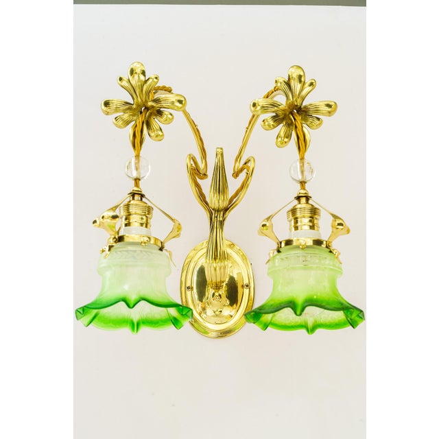 Double Wall Lamp, Vienna, 1908 For Sale - Image 3 of 15