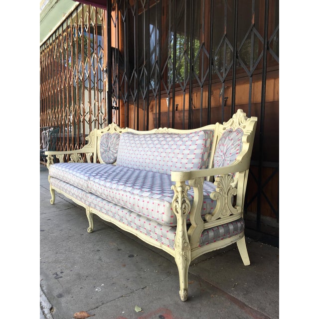 Vintage Shabby Chic Style Sofa Chairish