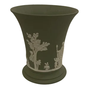 Wedgwood Green Jasperware Vase