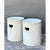 Vintage White Ceramic Low Stools - Pair For Sale In West Palm - Image 6 of 12