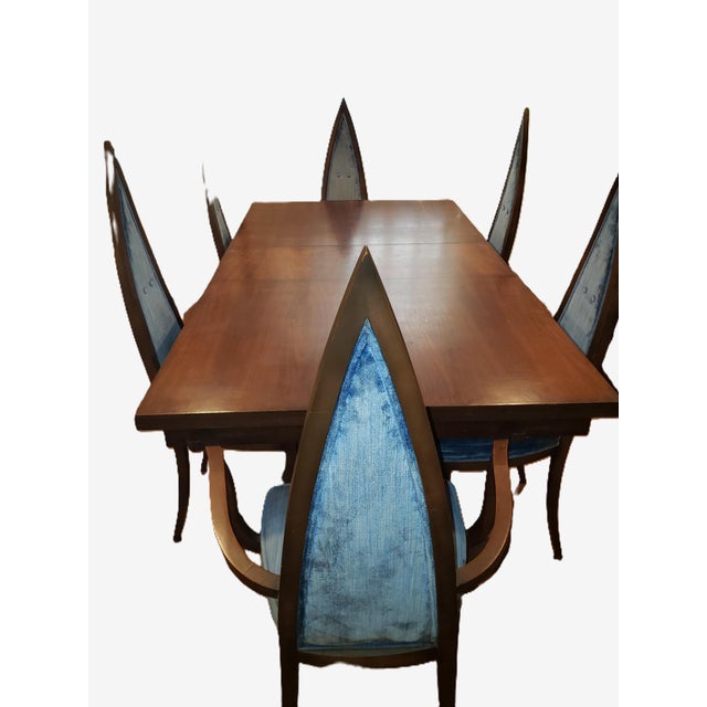 Mid-Century 7pc Dining Room Set Danish Modern Walnut For Sale - Image 4 of 6