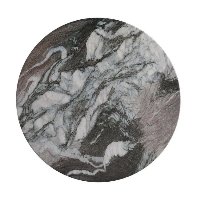 Arteriors Home Large Serafina Accent Table in Verde Faux Marble For Sale In Dallas - Image 6 of 7