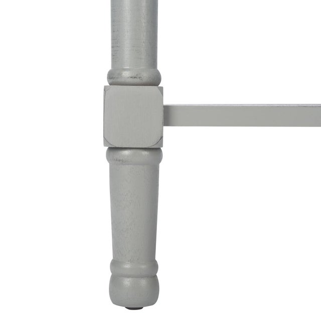 Gray Tate 1 Drawer Accent Table in Distressed / Grey For Sale - Image 8 of 11