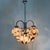 Purple Italian Purple and White Murano Glass Swirl Chandelier, 1970s For Sale - Image 8 of 18