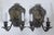 Pair Antique American Coat of Arms Crown Silver Plate Bronze Wall Sconces C&A For Sale - Image 10 of 17