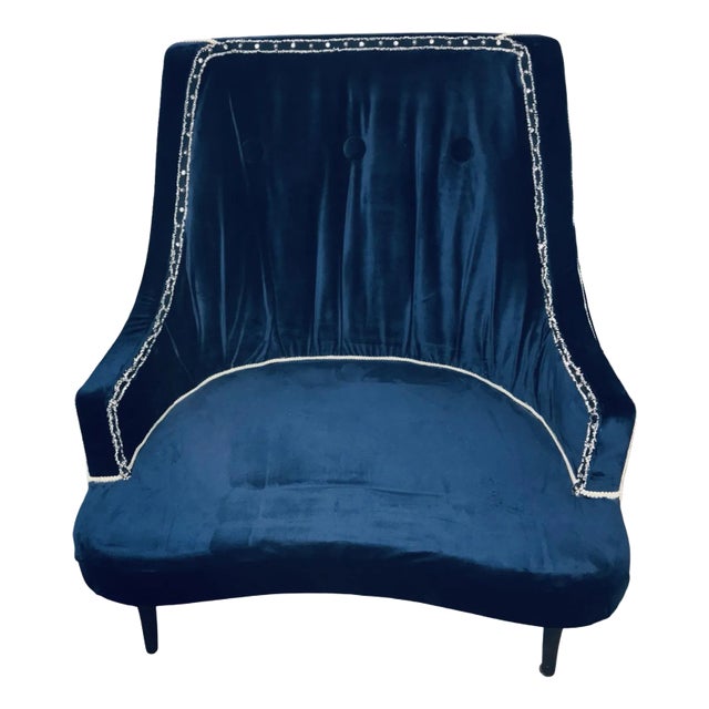 1950s Harvey Probber Authentic Slipper Style Lounge Chair For Sale