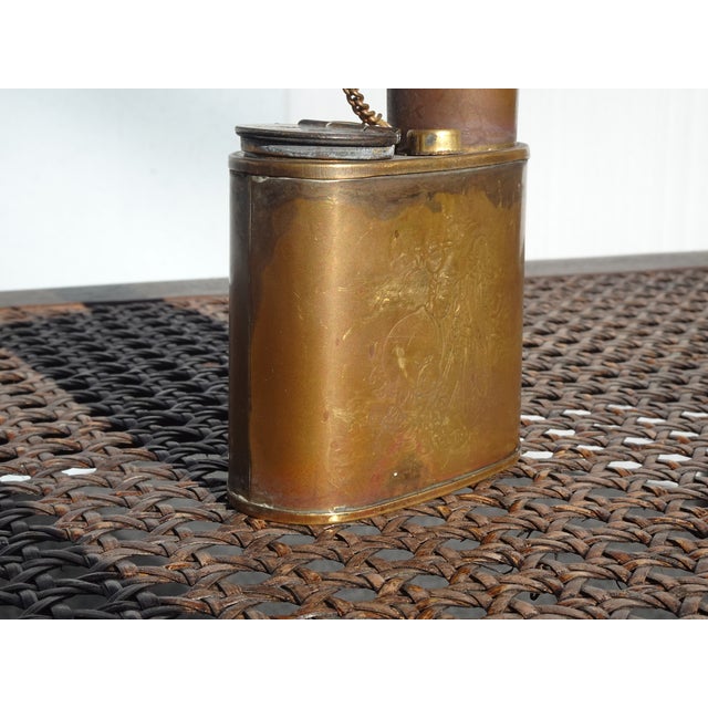 Vintage Chinese Brass Engraved Tobacco Pipe Collectible For Sale - Image 14 of 16