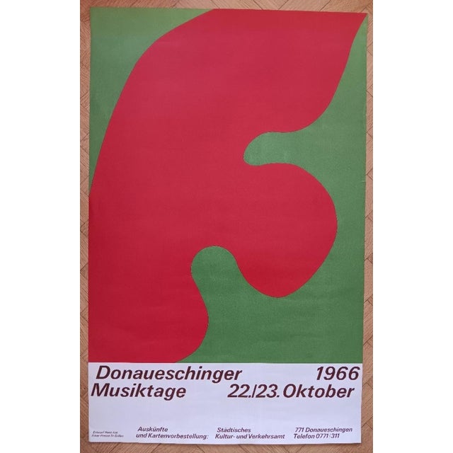 Jean (Hans) ARP (1886-1966) Original lithographic poster for the annual meeting of the Association's members “Musikfreunde...