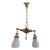1920s Edwardian Aladdin Pan Fixture-Two Lights For Sale