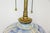 Blue and White Mid Century Studio Pottery Table Lamp With Sailing Motif and Dual Pull Chain Lights For Sale - Image 4 of 12