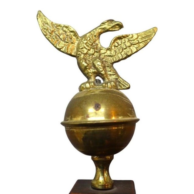 Traditional Federal Mahogany Banjo Clock With 2 Eglomise Panels & Eagle Finial C1860 For Sale - Image 3 of 7