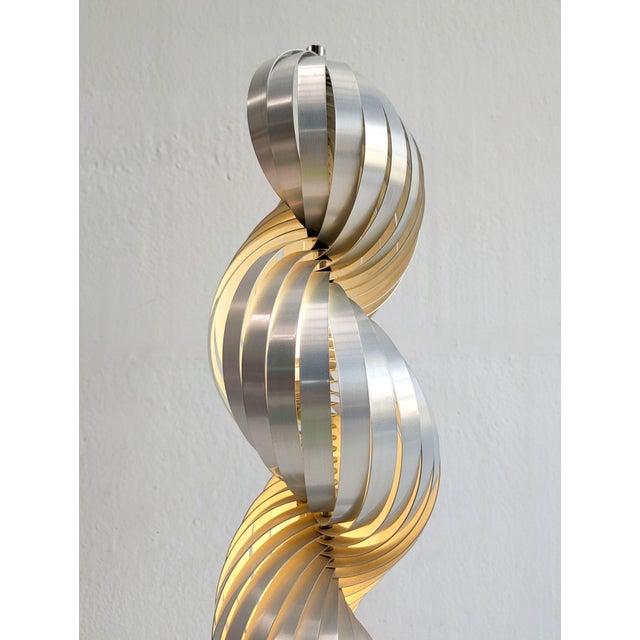 Spiral Floor Lamp by Henri Mathieu, 1970s For Sale - Image 3 of 6