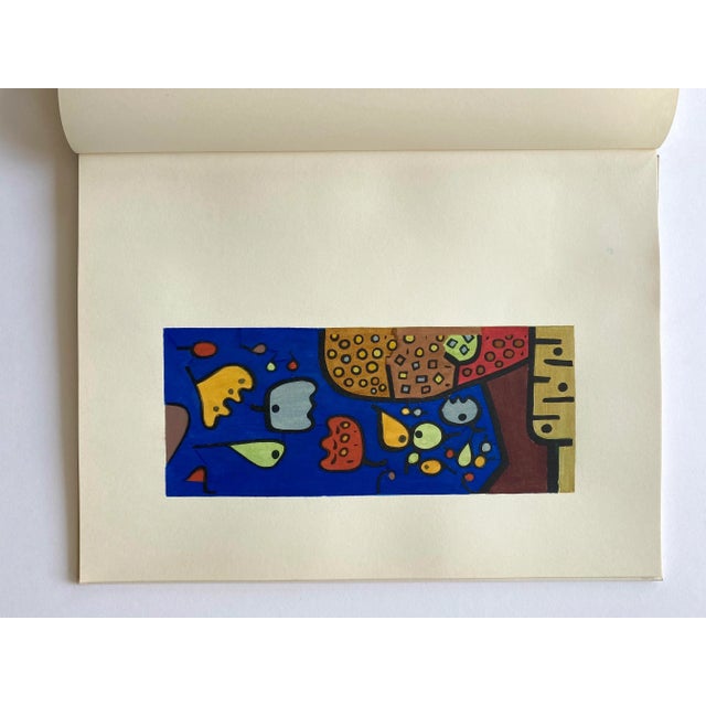 Paul Klee Vintage 1958 LMTD First Edition Rare Fine Art Pochoir Prints Portfolio Extra Large Hardcover Mid Century Modernist Art Book For Sale - Image 12 of 12