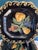 Late 20th Century Raymond Waites Black and Gold Fruit Salad Plates – Set of 6 For Sale In Oklahoma City - Image 6 of 12