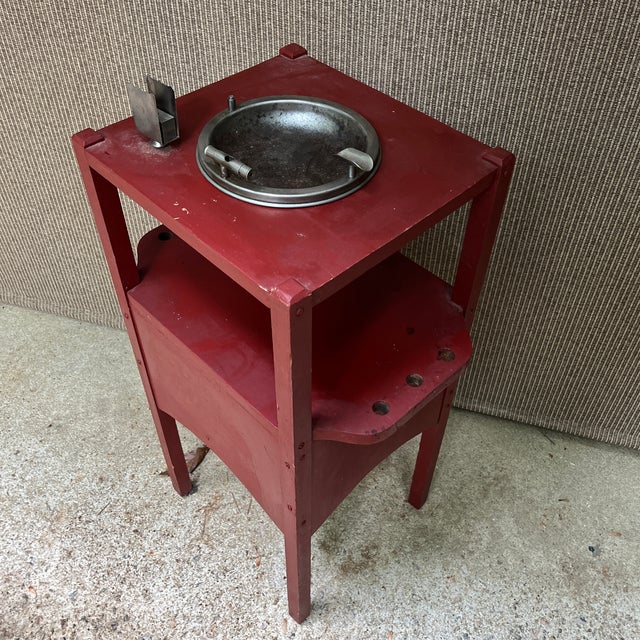 Antique Smoking Table (1900-1940) For Sale In Raleigh - Image 6 of 11