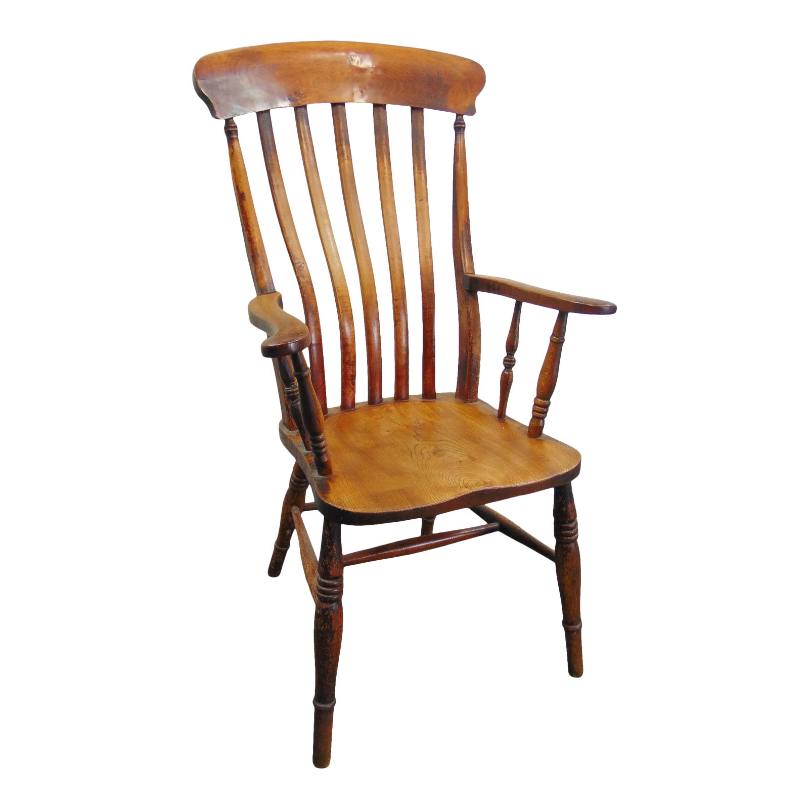 19th Century English Elm Windsor Style Chair Chairish