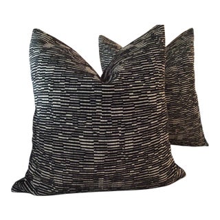 Contemporary Manuel Canovas Marzac in Noir Pillows- a Pair For Sale