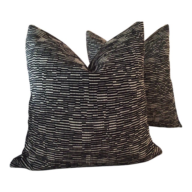 Contemporary Manuel Canovas Marzac in Noir Pillows- a Pair For Sale