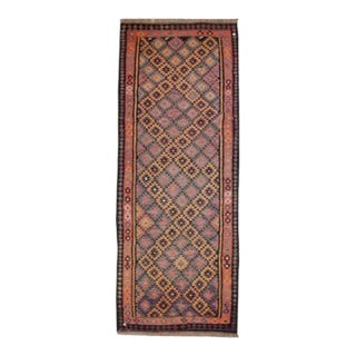 Early 20th Century Persian Qazvin Kilim For Sale