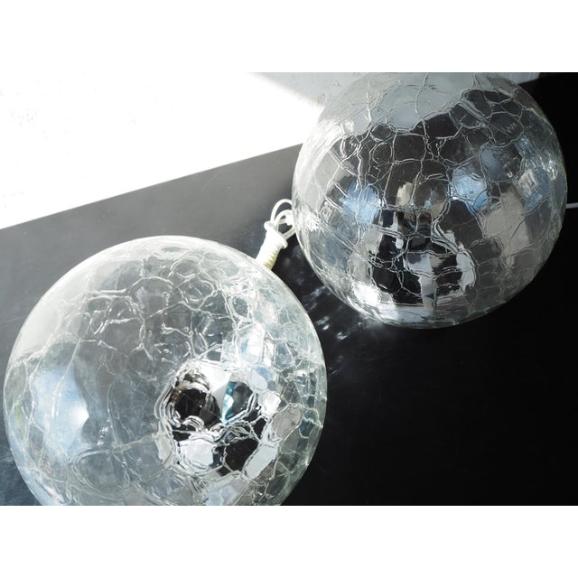 Mid-Century Globe Table Lamps, 1970s, Set of 2 For Sale - Image 11 of 14