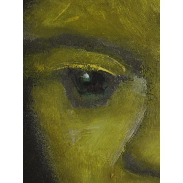 Early 21st Century Harry Charles Tim, In Thought Portrait, 2026, Acrylic Painting on Board, Framed For Sale - Image 5 of 15