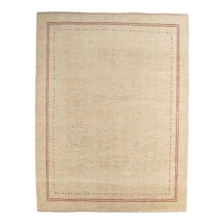 Vintage Hand-Knotted Persian Gabbeh Rug 9'10" X 12'9" For Sale