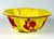Chinese Imperial Yellow Peking Glass Lobed Bowl With Ruby Red Floral Overlay For Sale In Sacramento - Image 6 of 8