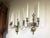 Vintage Three-Light Brass Candle Wall Sconces—A Pair For Sale In New York - Image 6 of 8