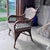 Wood Vintage Wicker Bedroom Armchair For Sale - Image 7 of 12