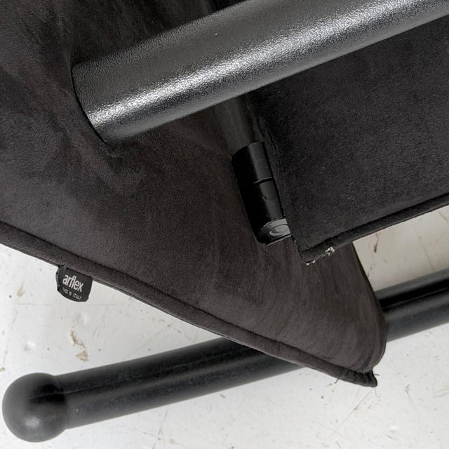 Textile 1980s Mismatched T-Line Rocking Chairs by Burkhard Vogtherr for Arflex For Sale - Image 7 of 7