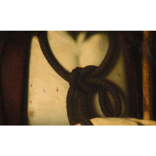 17th Century Andrea Solario follower of Ecce Homo Solario, Portrait Composition, 1600, Oil on Canvas For Sale - Image 5 of 16