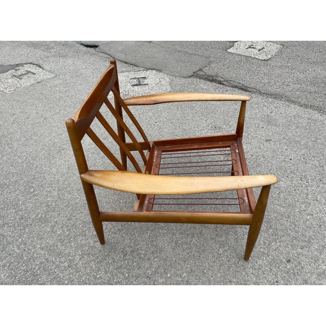 Mid-Century Danish Modern Armchair attributed to Grete Jalk for France & Søn, 1960s For Sale - Image 11 of 16