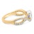 Imbued with sophistication and an intricate play of light, this exquisite ring blends 10K yellow and rhodium-plated white...
