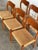 J.L. Møllers Møbelfabrik j.l. Moller Oak Model 71 Dining Chairs Set of 6 Cord Seats Denmark 1960s For Sale - Image 4 of 11