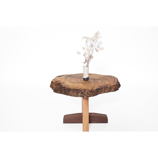 Walnut Signed Table by Jörg Pietschmann For Sale - Image 13 of 17