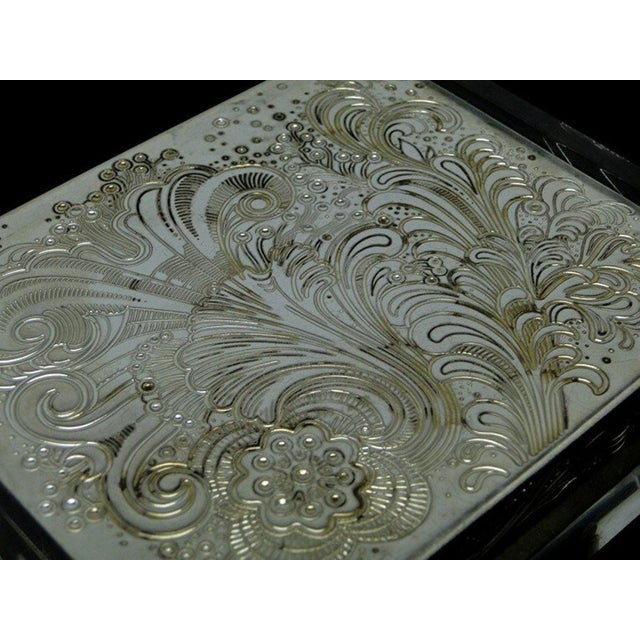 Silver Art Deco Style Humidor from WMF, Germany, 1970s For Sale - Image 8 of 11