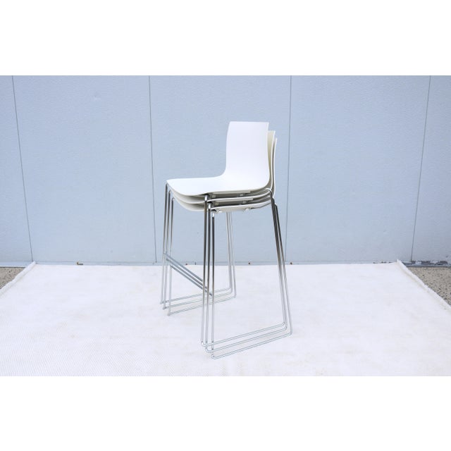 Italian Lievore Altherr Molina for Arper Stackable Catifa Bar Stools ...