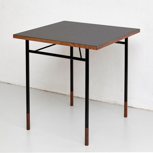 Nyhavn Desk in Black Lino and Steel by Finn Juhl For Sale - Image 6 of 18