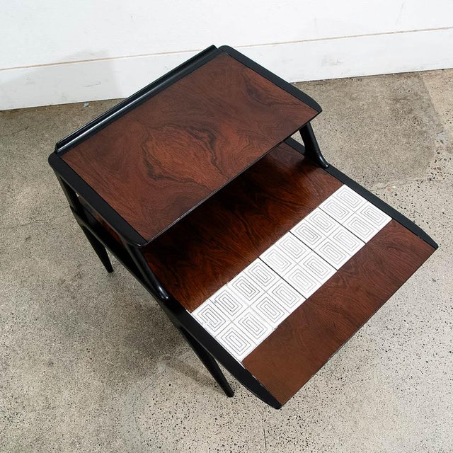 Rare design from Lane for the Cosmopolitan line. Sleekly rounded, with contours, a delicate form, and some flair in the...