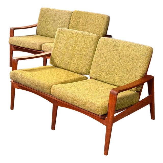 Danish Modern Teak Loveseats by Arne Wahl Iversen for Komfort Denmark, 1960s - A Pair For Sale