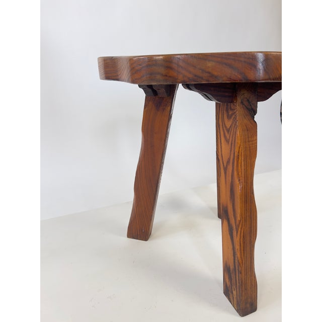 Mid-Century Brutalist Rustic Primitive Side Table from Wanderwood, England, 1950s For Sale - Image 4 of 13