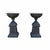 Pair of Antique Cast Iron Garden Urns With Stylized Floral Bases C1900 For Sale - Image 4 of 7