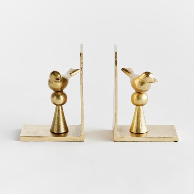 Kenneth Ludwig Chicago Birdsong Bookends, Set Of 2 For Sale - Image 4 of 4