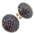 Black Late 20th Century Gurhan Yellow Gold Hammered Lentil Black Diamond Large Earrings, A Pair For Sale - Image 8 of 8