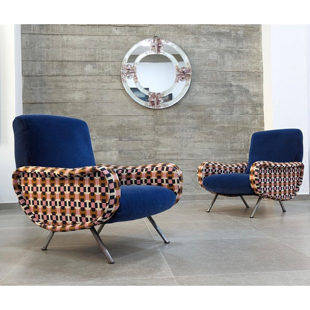 An extraordinary pair of armchairs designed in the 1950s by Marco Zanuso, one of the most renowned names in modern Italian...