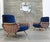 An extraordinary pair of armchairs designed in the 1950s by Marco Zanuso, one of the most renowned names in modern Italian...