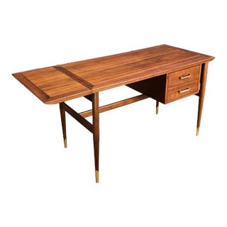 Vintage Mid-Century Modern Walnut Desk by Lane Furniture For Sale