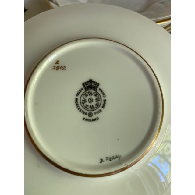 English Set Royal Worcester “Dragon” Demitasse Cups, Mid 20th, 15 PCS For Sale - Image 3 of 5